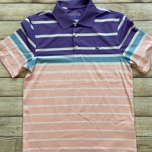 Vineyard Vines Men's Striped Polo Shirt S